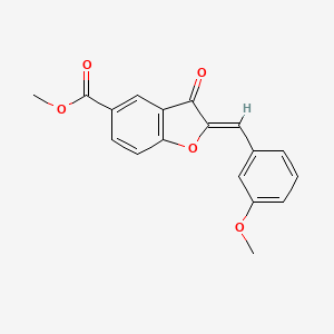 methyl (2Z)-2-(3-methoxybenzylidene)-3-oxo-2,3-dihydro-1-benzofuran-5-carboxylate