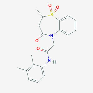 N-(2,3-dimethylphenyl)-2-(2-methyl-1,1-dioxido-4-oxo-3,4-dihydro-1,5-benzothiazepin-5(2H)-yl)acetamide