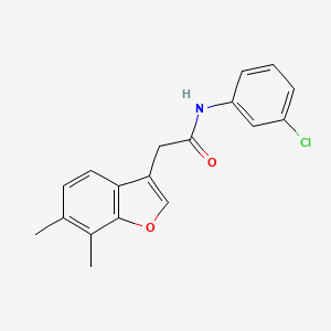 N-(3-chlorophenyl)-2-(6,7-dimethyl-1-benzofuran-3-yl)acetamide