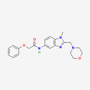 N-[1-methyl-2-(morpholin-4-ylmethyl)-1H-benzimidazol-5-yl]-2-phenoxyacetamide