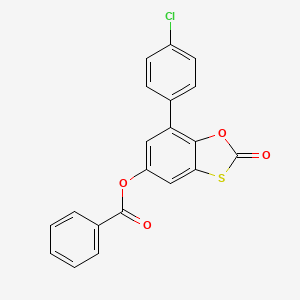 7-(4-Chlorophenyl)-2-oxo-1,3-benzoxathiol-5-yl benzoate