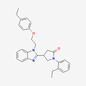 4-{1-[2-(4-ethylphenoxy)ethyl]-1H-benzimidazol-2-yl}-1-(2-ethylphenyl)pyrrolidin-2-one