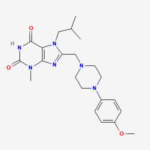 8-{[4-(4-methoxyphenyl)piperazin-1-yl]methyl}-3-methyl-7-(2-methylpropyl)-2,3,6,7-tetrahydro-1H-purine-2,6-dione