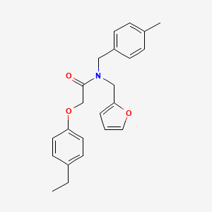 molecular formula C23H25NO3 B11416461 2-(4-ethylphenoxy)-N-(furan-2-ylmethyl)-N-(4-methylbenzyl)acetamide 