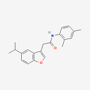 N-(2,4-dimethylphenyl)-2-[5-(propan-2-yl)-1-benzofuran-3-yl]acetamide