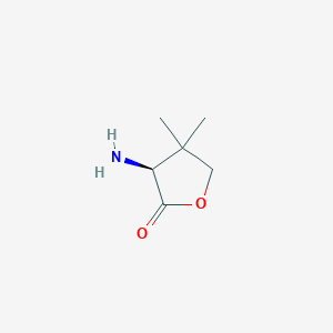 B114165 (3S)-3-Amino-4,4-dimethyloxolan-2-one CAS No. 157717-59-4