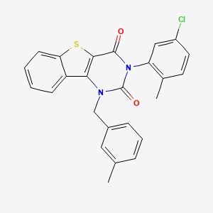 3-(5-chloro-2-methylphenyl)-1-(3-methylbenzyl)[1]benzothieno[3,2-d]pyrimidine-2,4(1H,3H)-dione