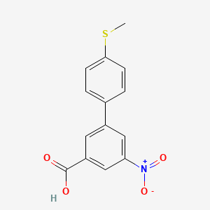 molecular formula C14H11NO4S B1141657 3-(4-甲硫基苯基)-5-硝基苯甲酸 CAS No. 1261966-64-6