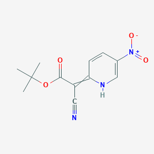 molecular formula C12H13N3O4 B1141658 叔丁基 2-氰基-2-(5-硝基吡啶-2(1H)-亚甲基)乙酸酯 CAS No. 1255574-90-3
