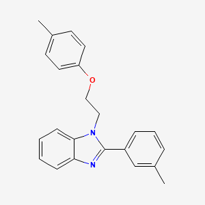 1-[2-(4-methylphenoxy)ethyl]-2-(3-methylphenyl)-1H-benzimidazole