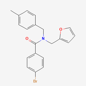 molecular formula C20H18BrNO2 B11416645 4-bromo-N-(furan-2-ylmethyl)-N-(4-methylbenzyl)benzamide 