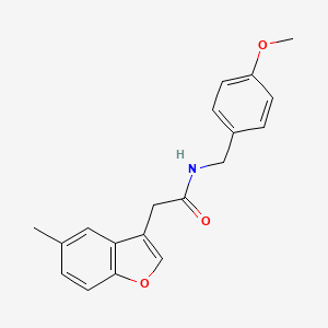 N-(4-methoxybenzyl)-2-(5-methyl-1-benzofuran-3-yl)acetamide