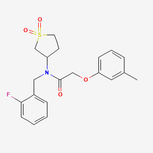 N-(1,1-dioxidotetrahydrothiophen-3-yl)-N-(2-fluorobenzyl)-2-(3-methylphenoxy)acetamide