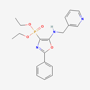 Diethyl {2-phenyl-5-[(pyridin-3-ylmethyl)amino]-1,3-oxazol-4-yl}phosphonate