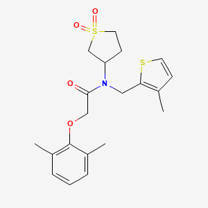 2-(2,6-dimethylphenoxy)-N-(1,1-dioxidotetrahydrothiophen-3-yl)-N-[(3-methylthiophen-2-yl)methyl]acetamide