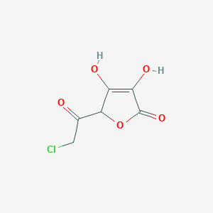 B1141677 5-(Chloroacetyl)-3,4-dihydroxyfuran-2(5H)-one CAS No. 120912-36-9