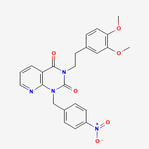 3-[2-(3,4-dimethoxyphenyl)ethyl]-1-[(4-nitrophenyl)methyl]-1H,2H,3H,4H-pyrido[2,3-d]pyrimidine-2,4-dione