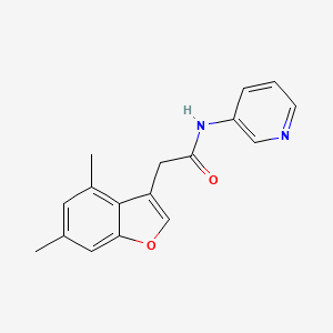 2-(4,6-dimethyl-1-benzofuran-3-yl)-N-(pyridin-3-yl)acetamide