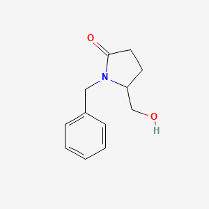 B1141678 1-Benzyl-5-(hydroxymethyl)pyrrolidin-2-one CAS No. 116041-30-6