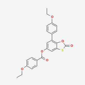 7-(4-Ethoxyphenyl)-2-oxo-1,3-benzoxathiol-5-yl 4-ethoxybenzoate