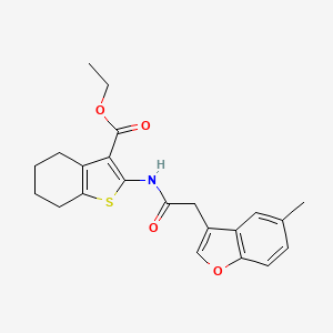 Ethyl 2-{[(5-methyl-1-benzofuran-3-yl)acetyl]amino}-4,5,6,7-tetrahydro-1-benzothiophene-3-carboxylate