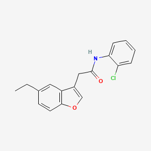 N-(2-chlorophenyl)-2-(5-ethyl-1-benzofuran-3-yl)acetamide