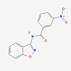 molecular formula C14H9N3O4 B11416845 N-(1,2-benzoxazol-3-yl)-3-nitrobenzamide 