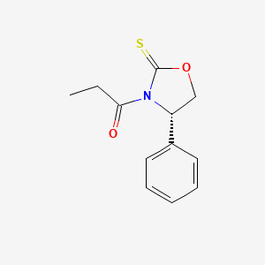 molecular formula C12H13NO2S B1141689 1-Propanone, 1-[(4S)-4-phenyl-2-thioxo-3-oxazolidinyl]- CAS No. 1328839-27-5