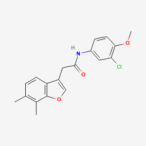 N-(3-chloro-4-methoxyphenyl)-2-(6,7-dimethyl-1-benzofuran-3-yl)acetamide