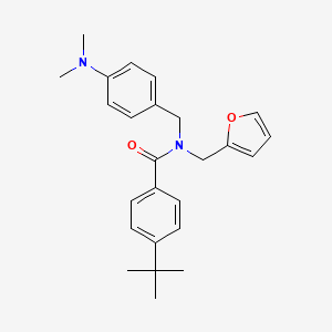 4-tert-butyl-N-[4-(dimethylamino)benzyl]-N-(furan-2-ylmethyl)benzamide