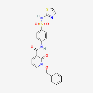 1-(benzyloxy)-2-oxo-N-(4-(N-(thiazol-2-yl)sulfamoyl)phenyl)-1,2-dihydropyridine-3-carboxamide