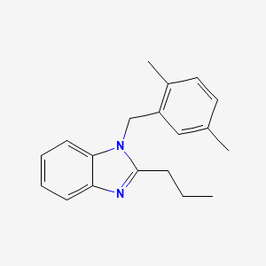 molecular formula C19H22N2 B11416985 1-(2,5-dimethylbenzyl)-2-propyl-1H-benzimidazole 