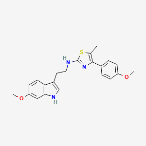 N-[2-(6-methoxy-1H-indol-3-yl)ethyl]-4-(4-methoxyphenyl)-5-methyl-1,3-thiazol-2-amine