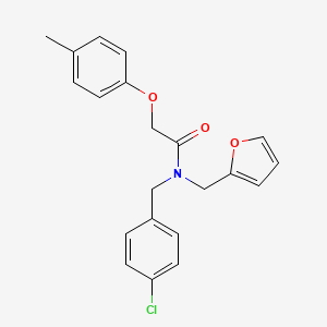 N-(4-chlorobenzyl)-N-(furan-2-ylmethyl)-2-(4-methylphenoxy)acetamide