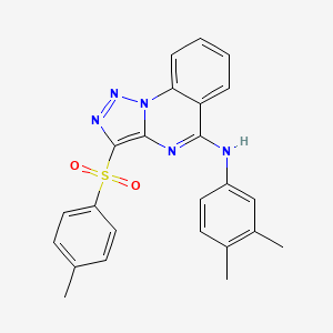 N-(3,4-dimethylphenyl)-3-[(4-methylphenyl)sulfonyl][1,2,3]triazolo[1,5-a]quinazolin-5-amine