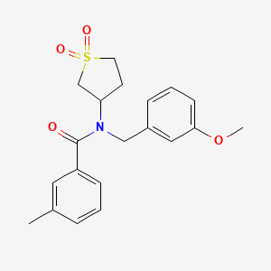 N-(1,1-dioxidotetrahydrothiophen-3-yl)-N-(3-methoxybenzyl)-3-methylbenzamide