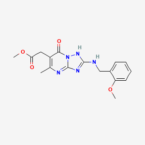 Methyl {2-[(2-methoxybenzyl)amino]-5-methyl-7-oxo-3,7-dihydro[1,2,4]triazolo[1,5-a]pyrimidin-6-yl}acetate