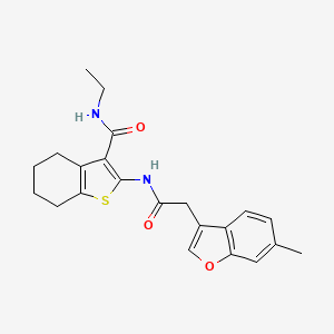 N-ethyl-2-{[(6-methyl-1-benzofuran-3-yl)acetyl]amino}-4,5,6,7-tetrahydro-1-benzothiophene-3-carboxamide