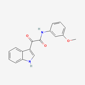 2-(1H-indol-3-yl)-N-(3-methoxyphenyl)-2-oxoacetamide