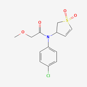 N-(4-chlorophenyl)-N-(1,1-dioxido-2,3-dihydrothiophen-3-yl)-2-methoxyacetamide