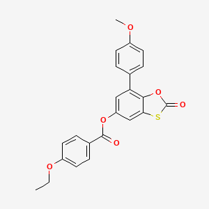 7-(4-Methoxyphenyl)-2-oxo-1,3-benzoxathiol-5-yl 4-ethoxybenzoate