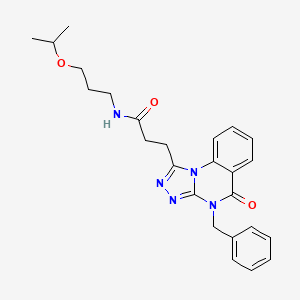 3-(4-benzyl-5-oxo-4,5-dihydro[1,2,4]triazolo[4,3-a]quinazolin-1-yl)-N-(3-isopropoxypropyl)propanamide