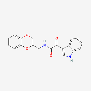 N-((2,3-dihydrobenzo[b][1,4]dioxin-2-yl)methyl)-2-(1H-indol-3-yl)-2-oxoacetamide