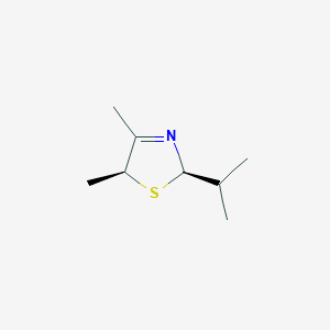B1141717 (2R,5S)-2-Isopropyl-4,5-dimethyl-2,5-dihydro-1,3-thiazole CAS No. 115152-69-7