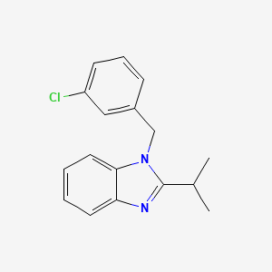 1-(3-chlorobenzyl)-2-(propan-2-yl)-1H-benzimidazole