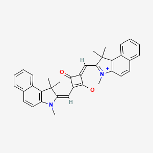 B1141719 (4E)-3-Oxo-4-[(1,1,3-trimethylbenzo[e]indol-3-ium-2-yl)methylidene]-2-[(E)-(1,1,3-trimethylbenzo[e]indol-2-ylidene)methyl]cyclobuten-1-olate CAS No. 116477-16-8