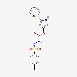 molecular formula C20H20N2O4S B1141722 3-(N-甲苯磺酰基-L-丙氨酰氧基)-5-苯基吡咯 CAS No. 99740-00-8