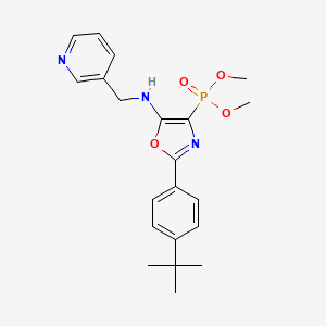 Dimethyl {2-(4-tert-butylphenyl)-5-[(pyridin-3-ylmethyl)amino]-1,3-oxazol-4-yl}phosphonate