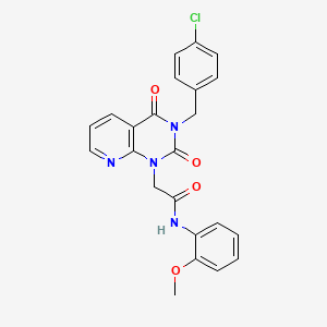 2-{3-[(4-chlorophenyl)methyl]-2,4-dioxo-1H,2H,3H,4H-pyrido[2,3-d]pyrimidin-1-yl}-N-(2-methoxyphenyl)acetamide