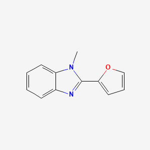 molecular formula C12H10N2O B11417357 2-(furan-2-yl)-1-methyl-1H-benzo[d]imidazole 